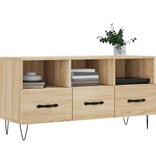 vidaXL Tv-meubel 102x36x50 cm bewerkt hout sonoma eikenkleurig