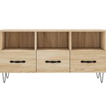 VidaXL Tv-meubel 102x36x50 cm bewerkt hout sonoma eikenkleurig