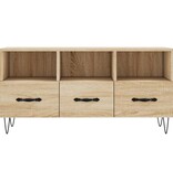 vidaXL Tv-meubel 102x36x50 cm bewerkt hout sonoma eikenkleurig