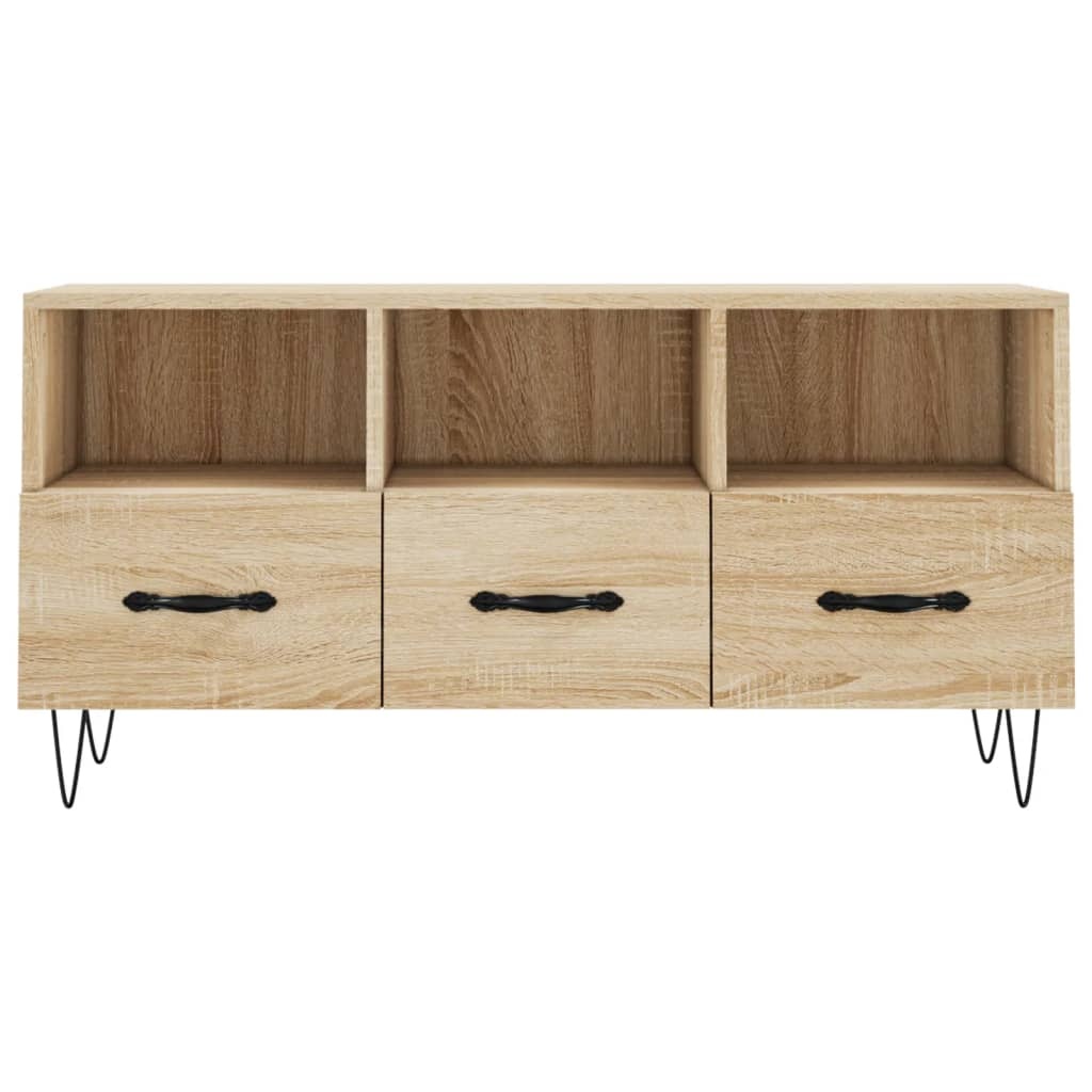 VidaXL Tv-meubel 102x36x50 cm bewerkt hout sonoma eikenkleurig