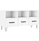 VidaXL Tv-meubel 102x36x50 cm bewerkt hout wit