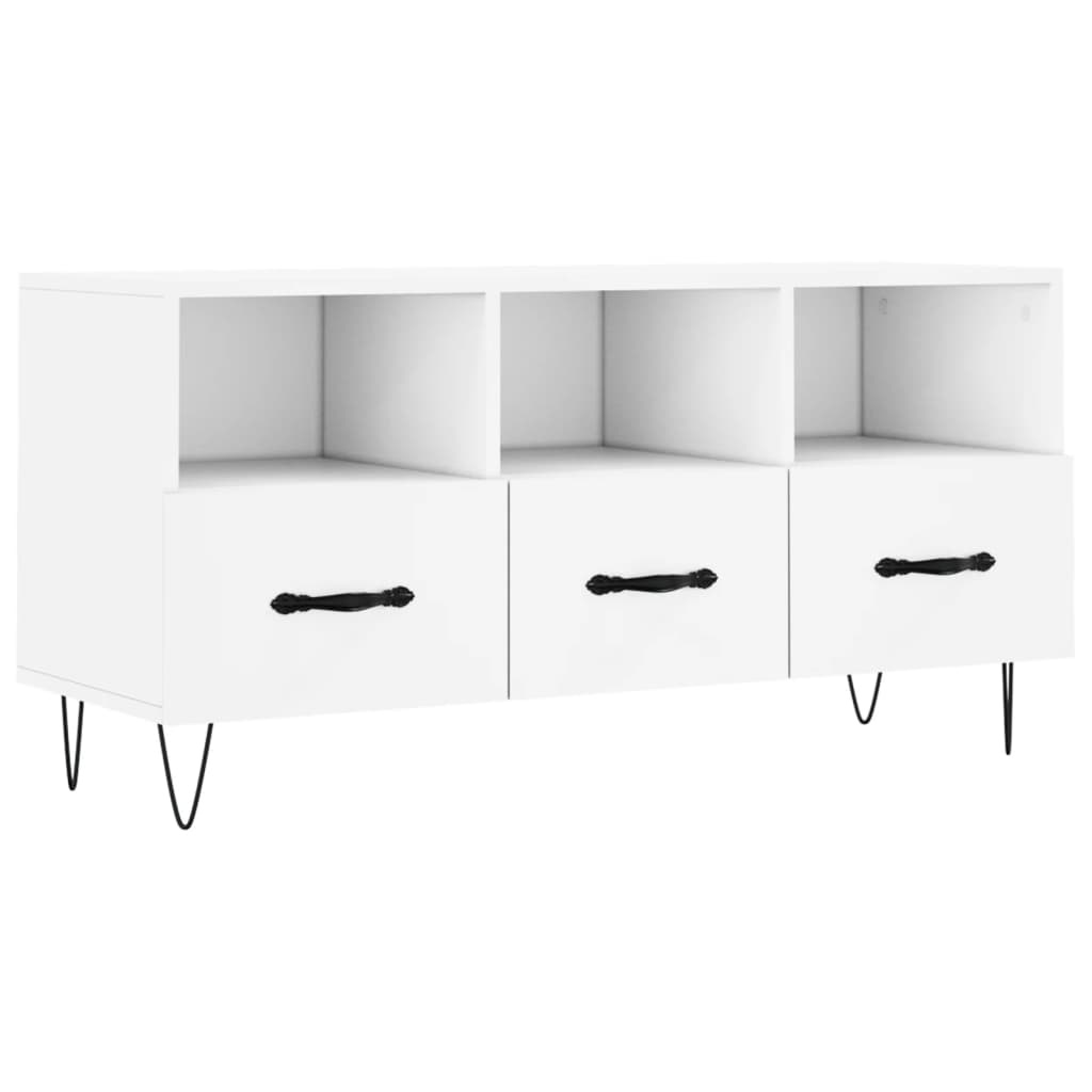 VidaXL Tv-meubel 102x36x50 cm bewerkt hout wit