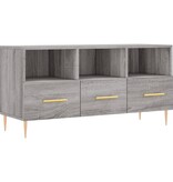 vidaXL Tv-meubel 102x36x50 cm bewerkt hout grijs sonoma eikenkleurig