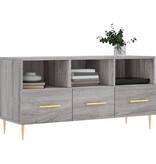VidaXL Tv-meubel 102x36x50 cm bewerkt hout grijs sonoma eikenkleurig