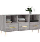 vidaXL Tv-meubel 102x36x50 cm bewerkt hout grijs sonoma eikenkleurig