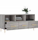 vidaXL Tv-meubel 102x36x50 cm bewerkt hout grijs sonoma eikenkleurig