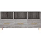 vidaXL Tv-meubel 102x36x50 cm bewerkt hout grijs sonoma eikenkleurig