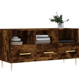 VidaXL Tv-meubel 102x36x50 cm bewerkt hout gerookt eikenkleurig