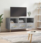 VidaXL Tv-meubel 102x36x50 cm bewerkt hout betongrijs