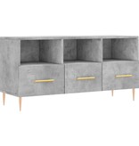 VidaXL Tv-meubel 102x36x50 cm bewerkt hout betongrijs