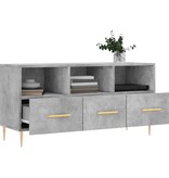 VidaXL Tv-meubel 102x36x50 cm bewerkt hout betongrijs