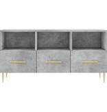 VidaXL Tv-meubel 102x36x50 cm bewerkt hout betongrijs