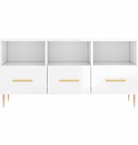VidaXL Tv-meubel 102x36x50 cm bewerkt hout hoogglans wit