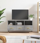 VidaXL Tv-meubel 102x36x50 cm bewerkt hout grijs sonoma eikenkleurig