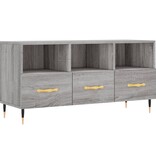 VidaXL Tv-meubel 102x36x50 cm bewerkt hout grijs sonoma eikenkleurig