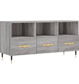 vidaXL Tv-meubel 102x36x50 cm bewerkt hout grijs sonoma eikenkleurig