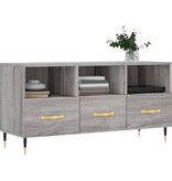 VidaXL Tv-meubel 102x36x50 cm bewerkt hout grijs sonoma eikenkleurig