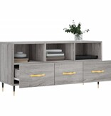 VidaXL Tv-meubel 102x36x50 cm bewerkt hout grijs sonoma eikenkleurig