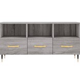 VidaXL Tv-meubel 102x36x50 cm bewerkt hout grijs sonoma eikenkleurig