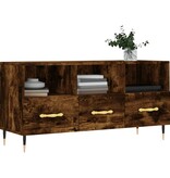 VidaXL Tv-meubel 102x36x50 cm bewerkt hout gerookt eikenkleurig