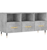 VidaXL Tv-meubel 102x36x50 cm bewerkt hout betongrijs