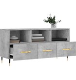 VidaXL Tv-meubel 102x36x50 cm bewerkt hout betongrijs