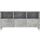 VidaXL Tv-meubel 102x36x50 cm bewerkt hout betongrijs