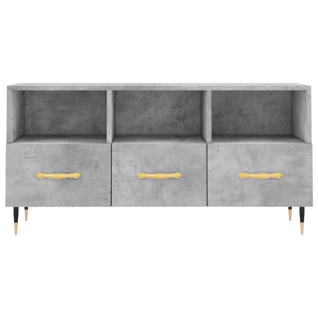 VidaXL Tv-meubel 102x36x50 cm bewerkt hout betongrijs