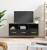 VidaXL Tv-meubel 102x36x50 cm bewerkt hout zwart