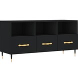 vidaXL Tv-meubel 102x36x50 cm bewerkt hout zwart