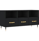 VidaXL Tv-meubel 102x36x50 cm bewerkt hout zwart