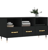 VidaXL Tv-meubel 102x36x50 cm bewerkt hout zwart