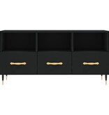 VidaXL Tv-meubel 102x36x50 cm bewerkt hout zwart