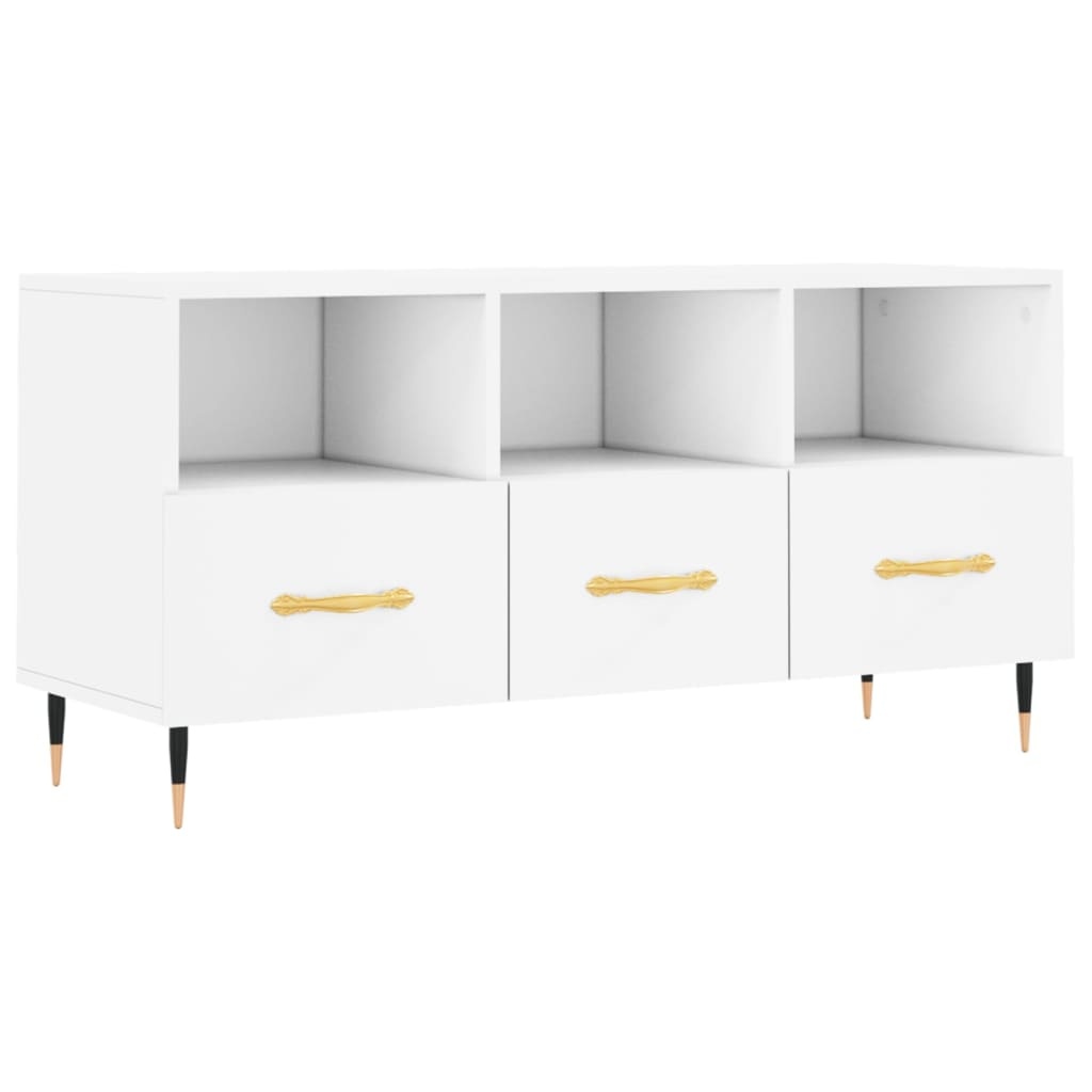 VidaXL Tv-meubel 102x36x50 cm bewerkt hout wit