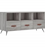 VidaXL Tv-meubel 102x36x50 cm bewerkt hout grijs sonoma eikenkleurig