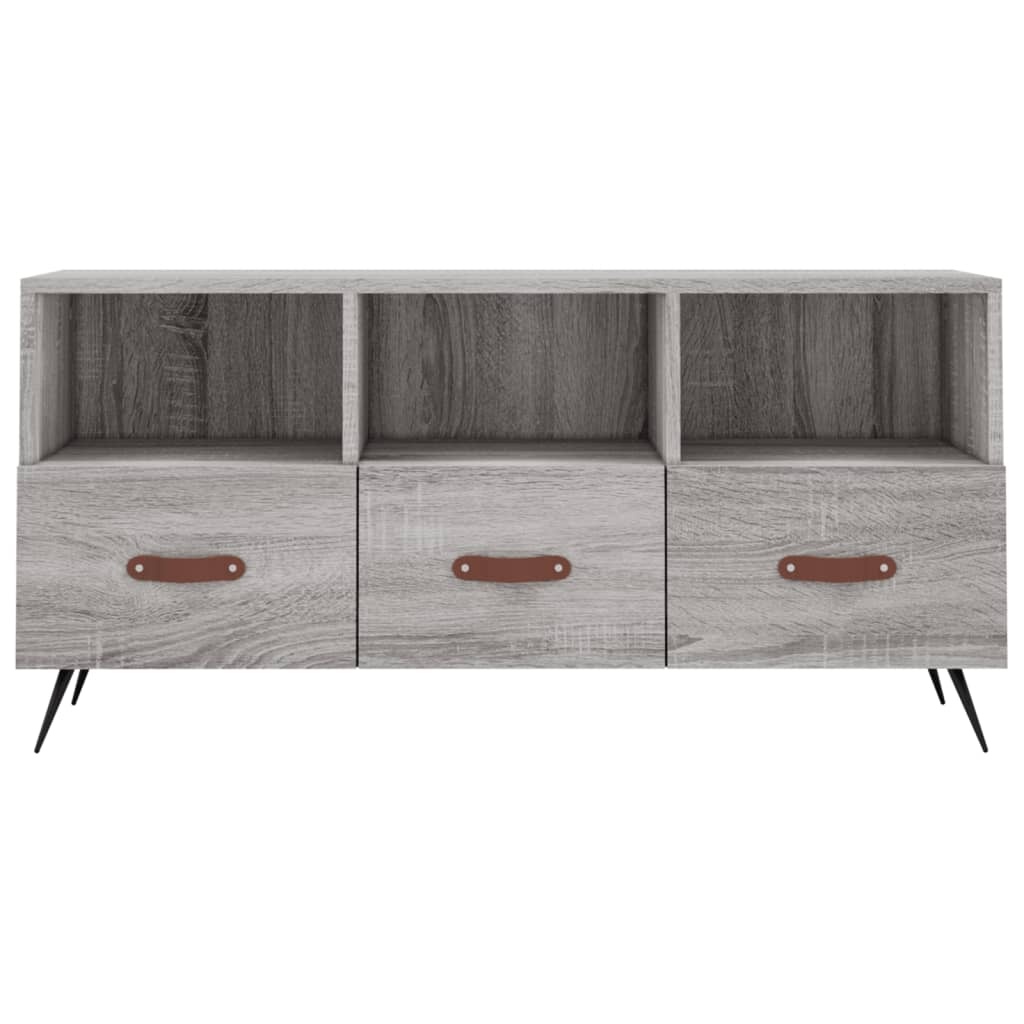 VidaXL Tv-meubel 102x36x50 cm bewerkt hout grijs sonoma eikenkleurig