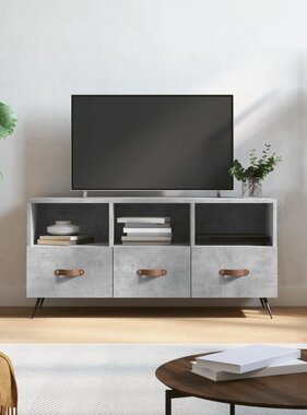 VidaXL Tv-meubel 102x36x50 cm bewerkt hout betongrijs