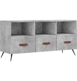VidaXL Tv-meubel 102x36x50 cm bewerkt hout betongrijs