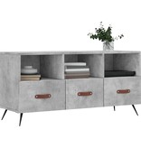 VidaXL Tv-meubel 102x36x50 cm bewerkt hout betongrijs