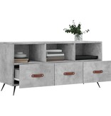 VidaXL Tv-meubel 102x36x50 cm bewerkt hout betongrijs