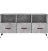 VidaXL Tv-meubel 102x36x50 cm bewerkt hout betongrijs