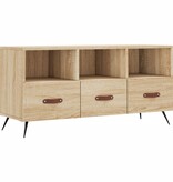 VidaXL Tv-meubel 102x36x50 cm bewerkt hout sonoma eikenkleurig