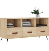 VidaXL Tv-meubel 102x36x50 cm bewerkt hout sonoma eikenkleurig