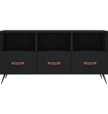 VidaXL Tv-meubel 102x36x50 cm bewerkt hout zwart