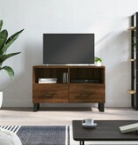 VidaXL Tv-meubel 80x36x50 cm bewerkt hout bruineikenkleurig