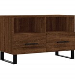 VidaXL Tv-meubel 80x36x50 cm bewerkt hout bruineikenkleurig