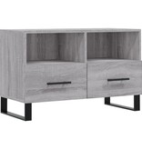 VidaXL Tv-meubel 80x36x50 cm bewerkt hout grijs sonoma eikenkleurig