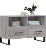VidaXL Tv-meubel 80x36x50 cm bewerkt hout grijs sonoma eikenkleurig