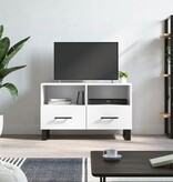 VidaXL Tv-meubel 80x36x50 cm bewerkt hout wit