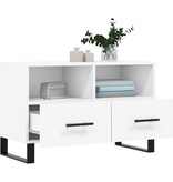 VidaXL Tv-meubel 80x36x50 cm bewerkt hout wit